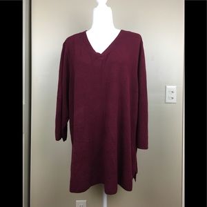 NWOT karen Scott vneck Sweater size 3X